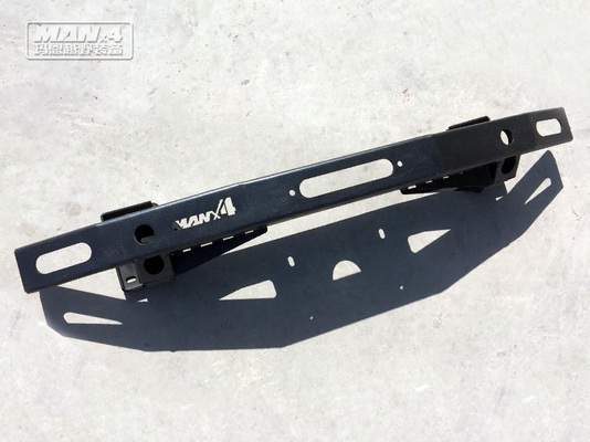Black 2014-2018 Nissan Patrol Y62 Steel Bull Bar Winch Cradle