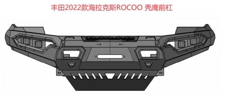 ISO9001 TOYOTA Bull Bar Front Bumper Protector For Hilix