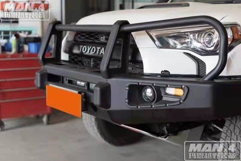 Black Front Heavy Duty 2016 Toyota 4runner Bull Bar Q235 Steel