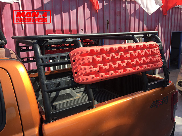 black-ford-roll-bar-4x4-adjustable-pickup-truck-bed-roll-bars